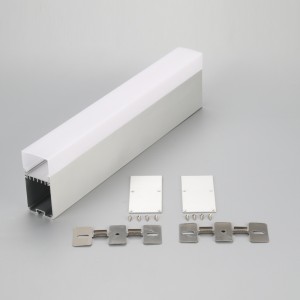 Canal de montagem para perfil de luzes LED em alumínio