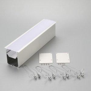 Perfil linear leve em alumínio LED em forma de U de alta precisão